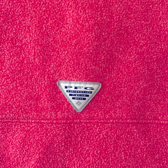 🍒 $5 when bundled Red Columbia vest light weight soft fleece vest zip up front - Picture 3 of 3